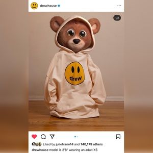 Justin Bieber Drew house kids off white hoodie